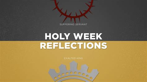 Holy Week Reflections Thursday April 9th 2020 Youtube