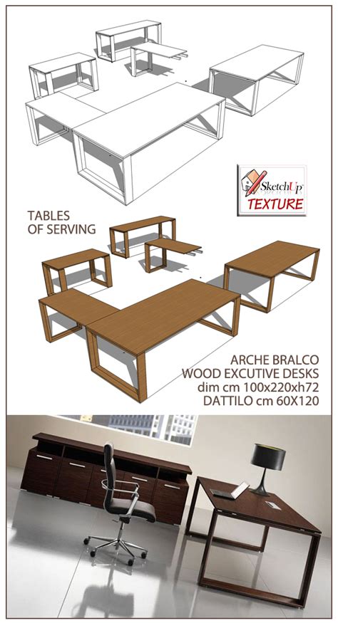 Sketchup Texture 3d Model Office Furniture