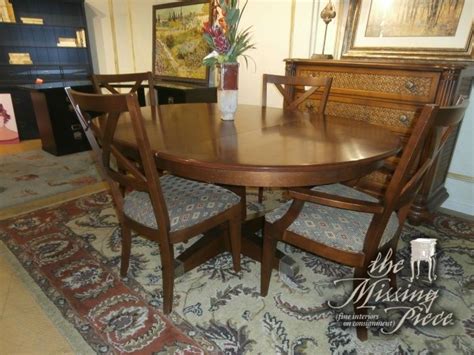 Allistair round side table ethan allen allistair works as an end table in a living room or library or as a night table in any stylish bedroom with its comfortable scale and roomy shelves the allistair delivers plenty of open storage and a confident style statement in any setting ethan allen shop side accent. Timeless, Ethan Allen pedestal based dining table with ...