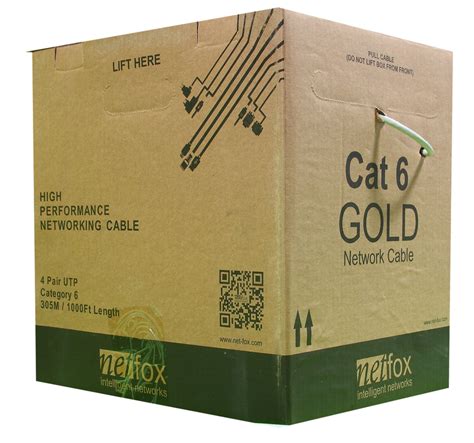 Netfox Cat6 Utp Cable Box C 305 Mtr Carton Box At Rs 5800box Cat 6
