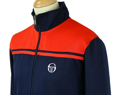 Sergio Tacchini Retro 80s Indie Young Line Track Jacket Navy