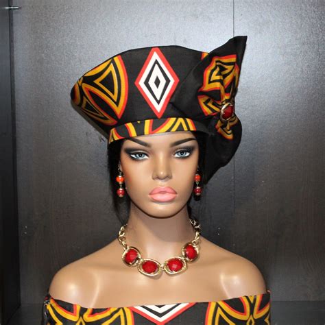 Atoghu Hat Zulu Hat African Hat Made From Cameroon Atoghu Etsy African Hats Afro Punk
