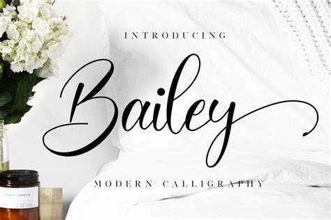 Bailey Modern Calligraphy Font All Free Fonts