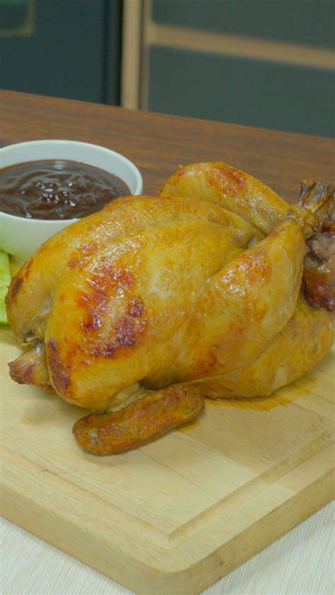 Ambil sos perapan yang dah sejuk tadi dan bolehlah lumur pada ayam dan letak sedikit minyak. Resep Ayam Panggang Oven Putar - OVENQTA