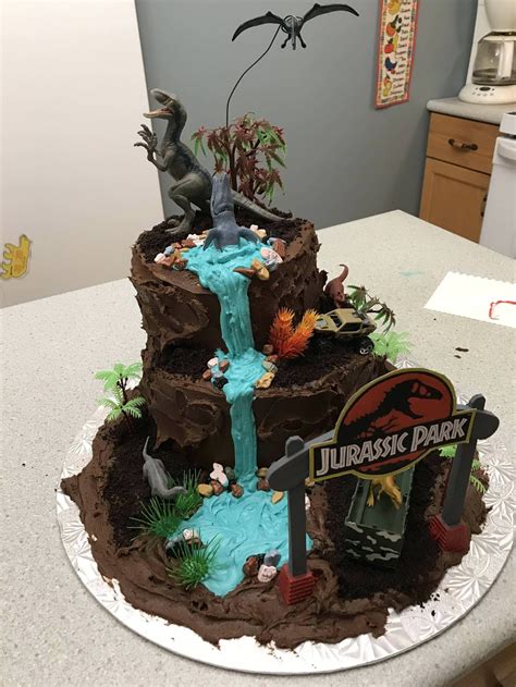 30 Amazing Photo Of Jurassic Park Birthday Cake
