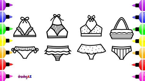 How To Draw A Bathing Suit At How To Draw