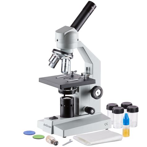Amscope 40x 1000x Advanced Home School Compound Microscope New