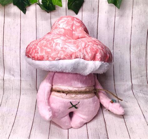 Valentines Holiday Mushroom Fungus Plush Soft Toy Art Doll Etsy