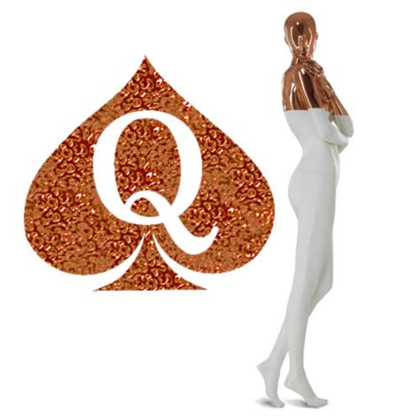 qos queen of spades sparkle rose gold temporary tattoo hotwife cuckold vixen bbc ebay