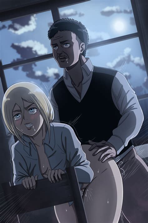 Rule 34 Age Difference Attack On Titan Blonde Hair Blue Eyes Christa
