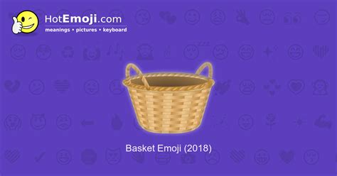 🧺 Basket Emoji Meaning With Pictures From A To Z