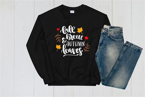 Fall Breeze And Autumn Leaves Unisex Sweatshirt Cute Fall Etsy Unisex Sweatshirt Long