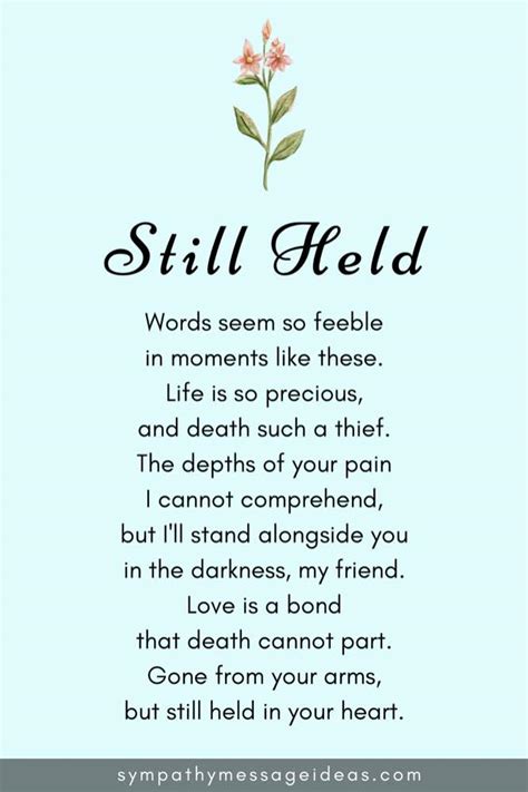 The 21 Most Moving Poems About Grief And Mourning Sympathy Card