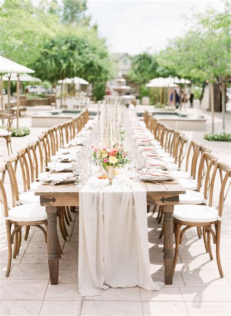 Vibrant Citrust Inspired Wedding Reception Tablescape At Wolfe Heights