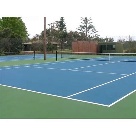 Blue Acrylic Tennis Court Flooring Rs 130square Feet Ambika Sports