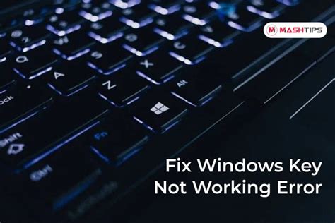 10 Best Ways To Fix Windows Key Not Working On Windows 10 Computer