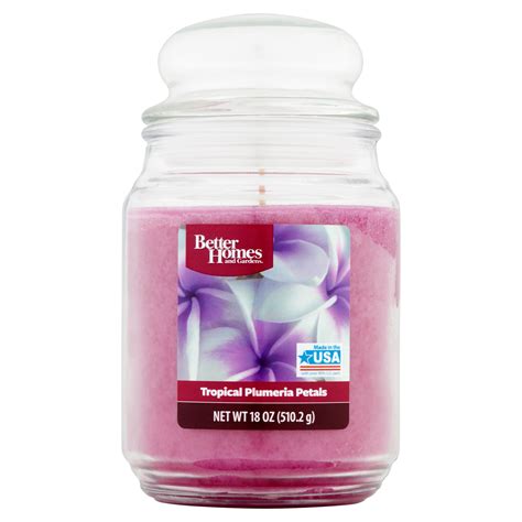 Better Homes And Gardens Tropical Plumeria Petals Scented Jar Candle