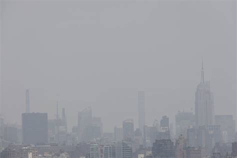 Smoke From Canada Wildfires Covers New York And North East Us