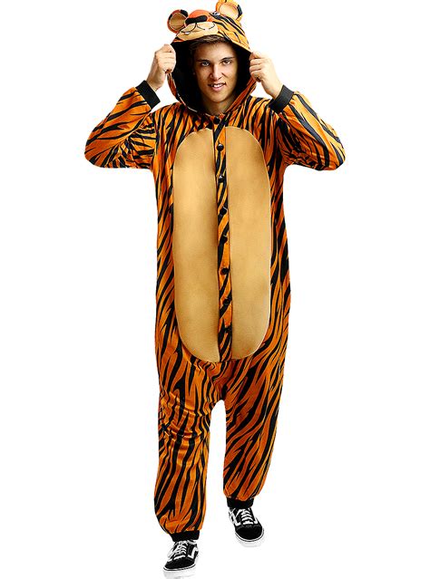 Onesie Tiger Costume For Adults The Coolest Funidelia