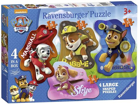 Puzzles Paw Patrol Rompecabezas 4 En 1 Ravensburger 07032 Juguetes Y