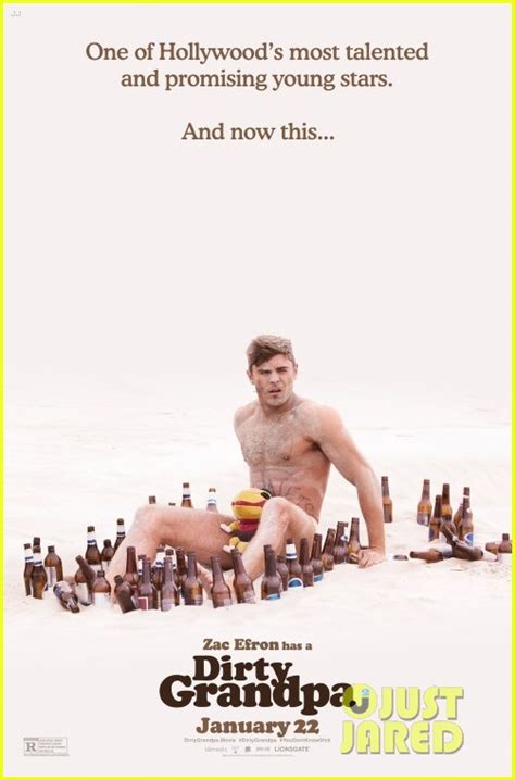 Zac Efron Is Shirtless Sandy For This Dirty Grandpa Poster Photo Robert De Niro