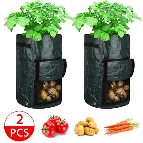 2pack 10 Gallon Grow Bags Portable Potato Growing Bag Planter Bags