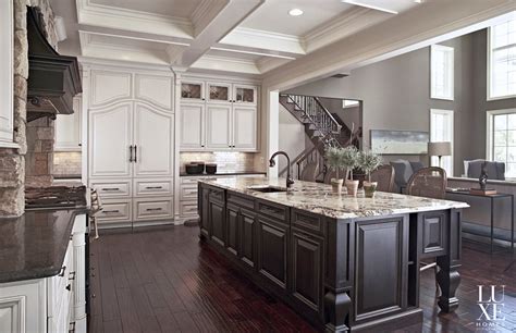 The light fixtures are updated. High-end Gourmet Kitchen Design - Luxe Homes Design Build ...