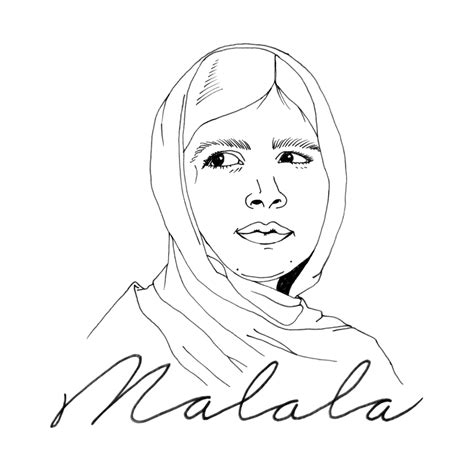 Then have kids analyze the famous malala quote using the free ela sample. DRAW THE LINE | Line art drawings, Drawings, Malala