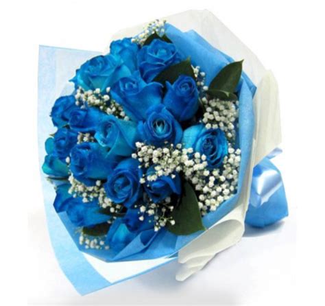 A Dozen Blue Roses Hana Floral Designs And Co