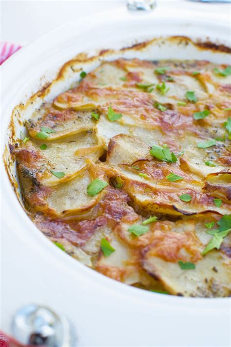 Well 1 potato is about 2:30 or you can get a microwave that has a bake potato button on it. Potato bake with bacon (boulangere potatoes) - Scrummy Lane