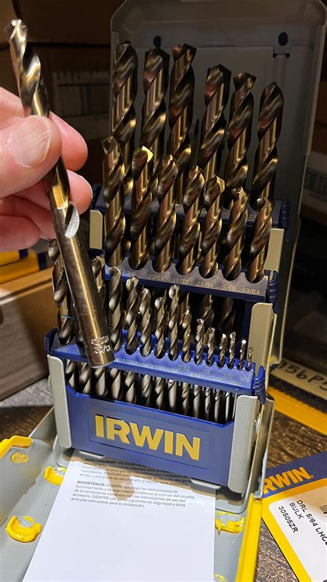 Irwin 3018002b Cobalt M42 Metal Index Drill Bit Set 29 Piece Set
