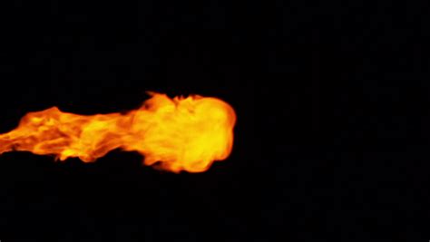 Animated Realistic Stream Of Fire Like Flamethrower Shot