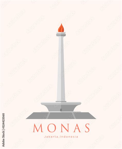 Detail Gambar Monas Vector Koleksi Nomer 8