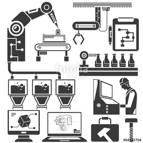 Manufacturing Icon Vector 374804 Free Icons Library