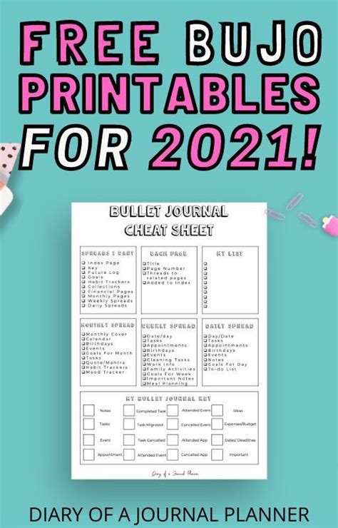 15 Totally Free Bullet Journal Printable To Organize Your Life In 2023
