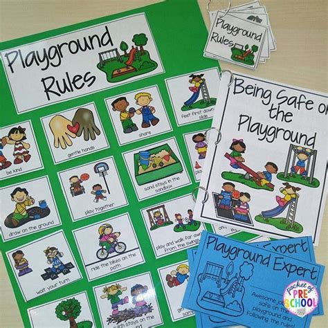 Playground And Recess Rules Book Posters And Student Certificates