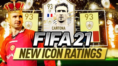 👑 Cantona Fifa 21 New Icon Ratings Released Youtube