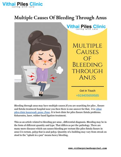 Multiple Causes Of Bleeding Through Anus By Vithaipileshospital Issuu