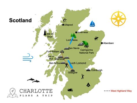 Scotland Tourist Attractions Map