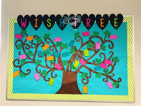 A Bulletin Board With A Tree On It