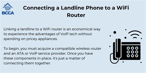 How To Connect Landline Phone To Wifi Router A Guide