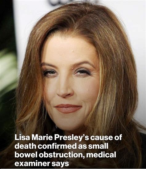 Lisa Marie Presleys Cause Of Death Revealed