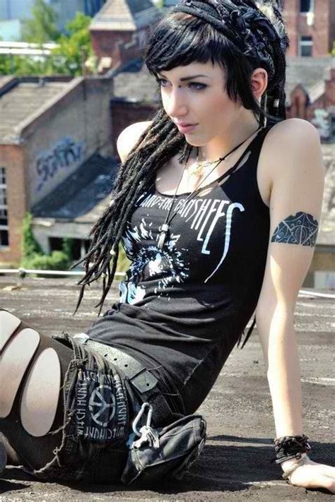 punk rock style girl