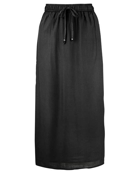 wholesale plus size clothing from marisota mar1sota black viscose maxi skirt plus size 14