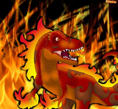 Fire T Rex By Dollieloveheart On Deviantart