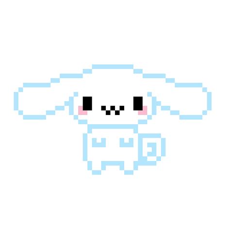 Pixelated Cinnamoroll Anime Pixel Art Pixel Art Background Pixel Art