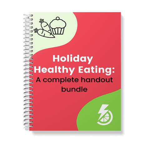 Holiday Healthy Eating Complete Handout Nutrition Cheat Sheets