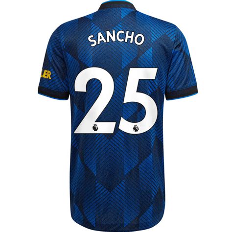202122 Adidas Jadon Sancho Manchester United 3rd Authentic Jersey