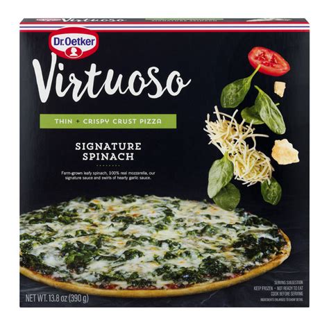 Save On Dr Oetker Virtuoso Thin Crispy Crust Pizza Signature Spinach
