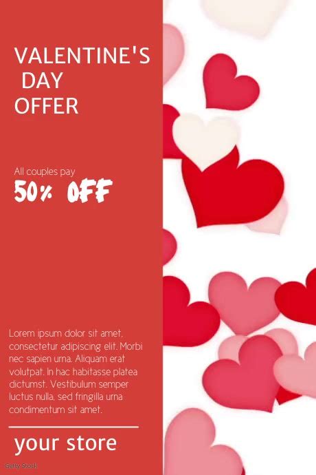 Valentines Day Offer Template Postermywall